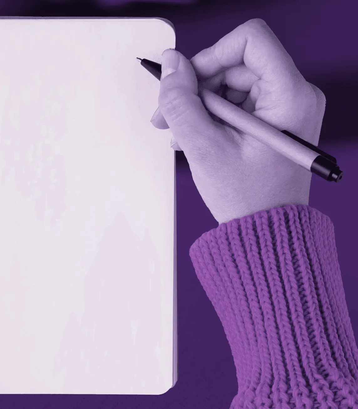 person writing