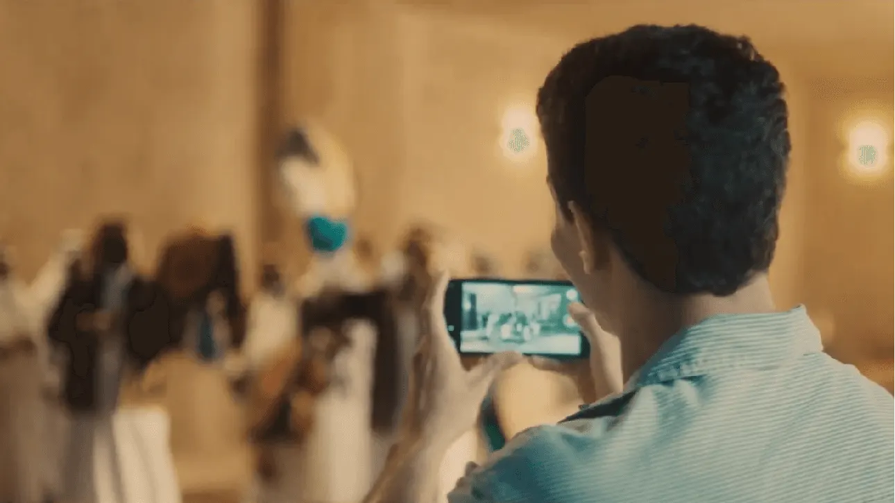 taking a picture of tranditional dance